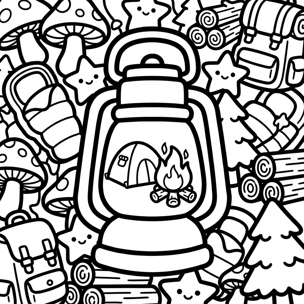 Cute perfume bottle with large roses, designed as large outline coloring pages.